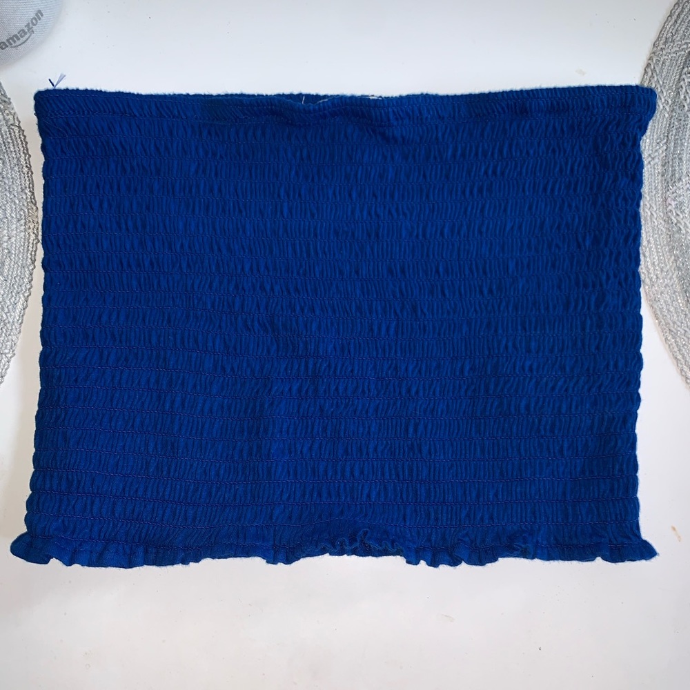 Cropped Blue tube top